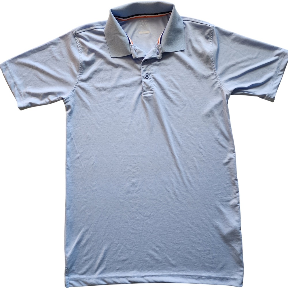 French Toast Kids XXL 18-20 Blue Polyester Short Sleeve Polo Shirt